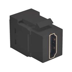 HDMI直插式Keystone耦合器，黑的图片