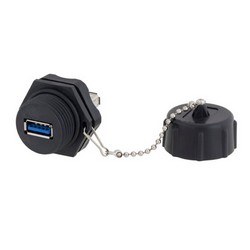 USB 3.0耦合器，A型母头/A型母头，恶劣环境用途的图片