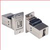 法兰式面板安装USB 2.0耦合器，屏蔽,B型母头/A型母头的图片