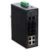 IES 10 Port Industrial Switch 4x RJ45 10/100TX 4x Duplex SC 100FX Single mode 20km 2x SFP 1000FX的图片