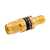 2W/2 dB RF Fixed Attenuator, SMA Male to SMA Female Brass Gold Body Up to 3 GHz的图片