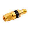 2W/3 dB RF Fixed Attenuator, SMA Male to SMA Female Brass Gold Body Up to 3 GHz的图片