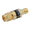 2W/10 dB RF Fixed Attenuator, SMA Male to SMA Female Brass Gold Body Up to 3 GHz的图片