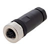 M12 8 Pin A-Code Female Field Termination Connector, 24-20AWG的图片