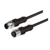 M12 5 Position A-Coded Male/Female Cable, 10.0m的图片