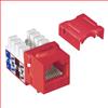 超5类Keystone插座，110/RJ45，EIA568A/B，红的图片