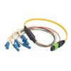 MPO公头/6条柔性LC扇出，6芯光纤带，9/125单模，OFNR护套，黄，10米的图片