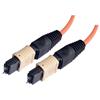 MPO w/ pins to MPO w/ pins, 12 Fiber Ribbon, OM2 50/125 Multimode, OFNR Jacket, Orange, 3.0m的图片