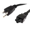 Laptop Power Cord - NEMA 5-15P to C5 - 10 Amp - 6FT - Black的图片