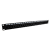 1.75"x19" (1U) 24 Port  Right Angle Category 6 Feed-Thru Coupler panel with Cable Manager的图片