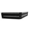 3.5"x19" (2U) 48 Port Category 6a Feed-Thru Coupler V-Panel with Cable Manager的图片