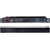 L-com 19" Rackmount PDU 12 Outlets 15A Basic Surge 6ft Cord的图片