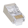 Pull Through RJ45 Plug, Shielded, Category 6, Pkg/100的图片