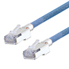 Category 5e Slim Aerospace Ethernet Cable High-Temp Double Shielded FEP Blue RJ45, 50.0ft的图片