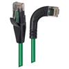 6类直角型RJ45以太网跳线，直通/直角右出线，绿，20英尺（6.1米）的图片