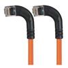 6类直角型RJ45以太网跳线，直角左出线/直角左出线，橙，1英尺（0.3米）的图片