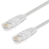 Category 5E Flat Patch Cable, RJ45 / RJ45, White, 20.0 ft的图片